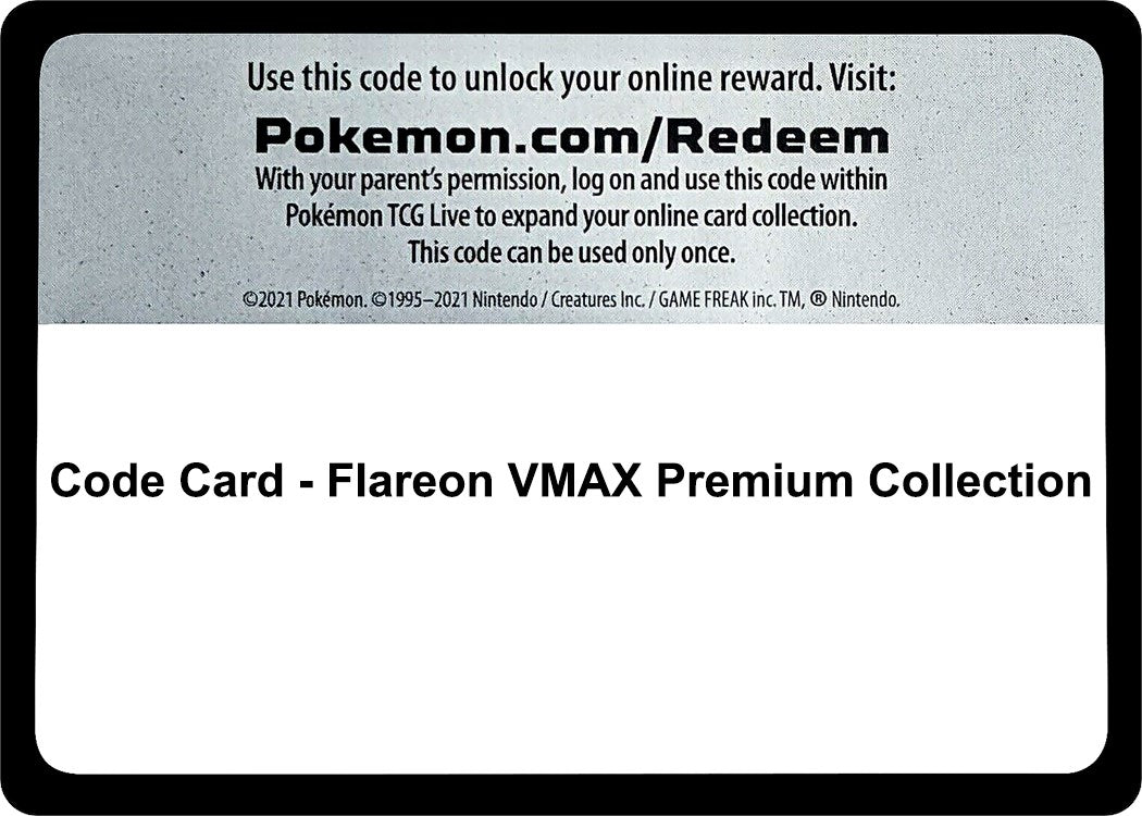 Code Card - Flareon VMAX Premium Collection [MCAP]