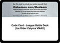 Code Card - League Battle Deck [Ice Rider Calyrex VMAX] [MCAP]