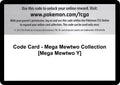 Code Card - Mega Mewtwo Collection [Mega Mewtwo Y] [BKT]