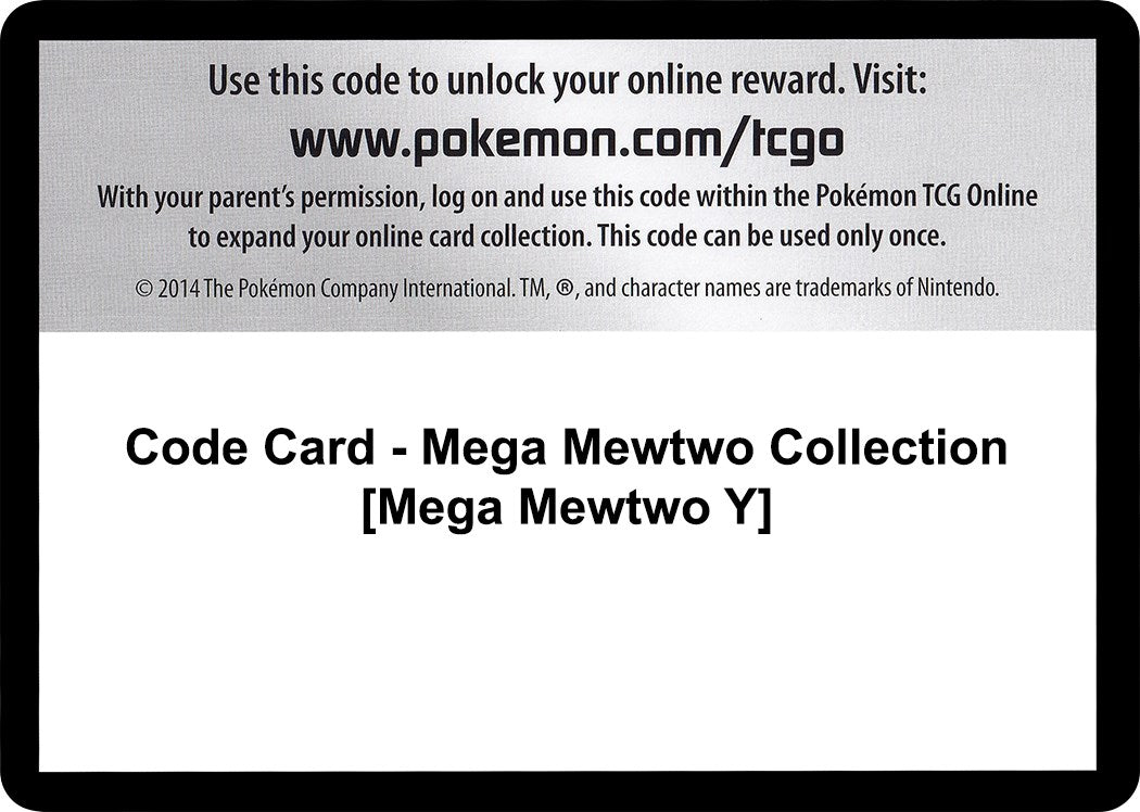 Code Card - Mega Mewtwo Collection [Mega Mewtwo Y] [BKT]