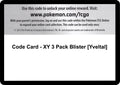 Code Card - XY 3 Pack Blister [Yveltal] [BKT]