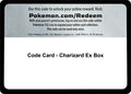 Code Card - Charizard Ex Box [FLF]