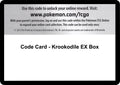 Code Card - Krookodile EX Box [FLF]