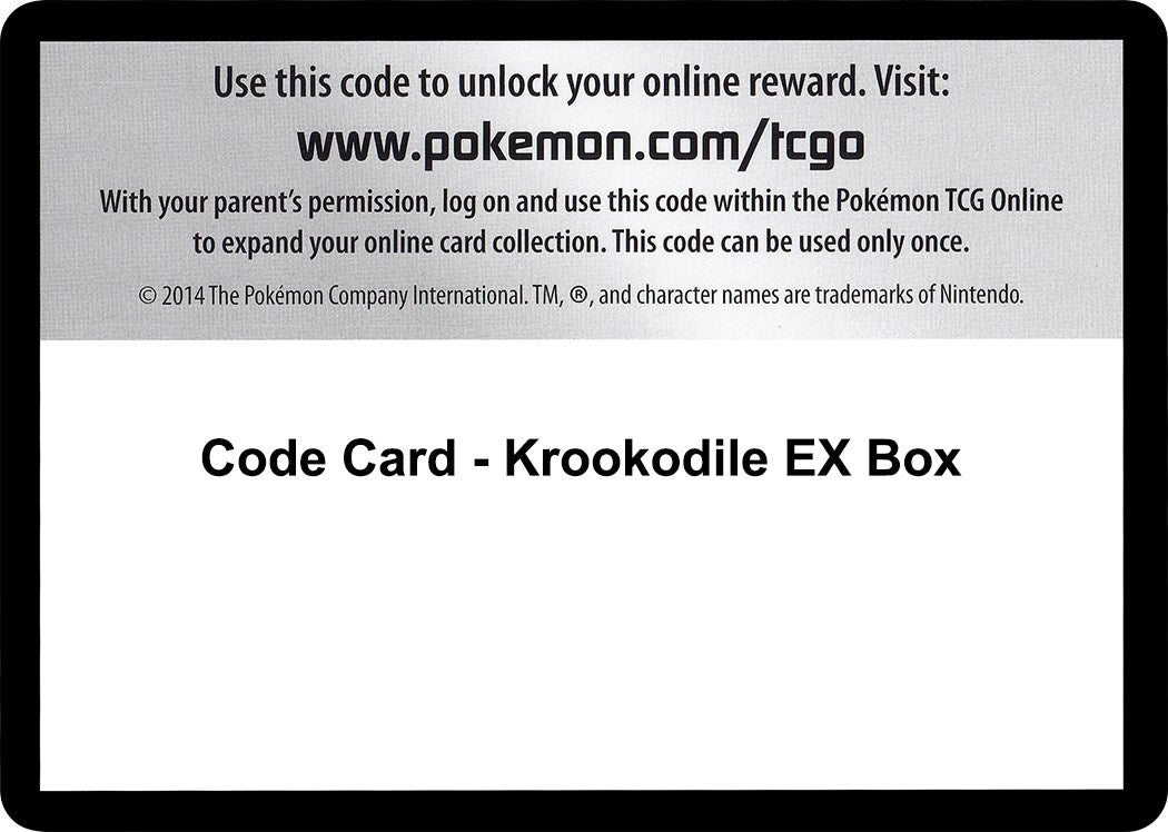Code Card - Krookodile EX Box [FLF]