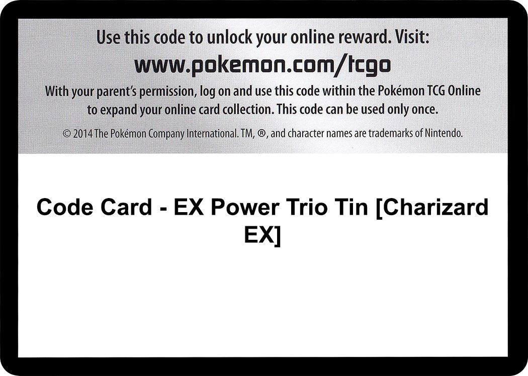 Code Card - EX Power Trio Tin [Charizard EX] [FFI]