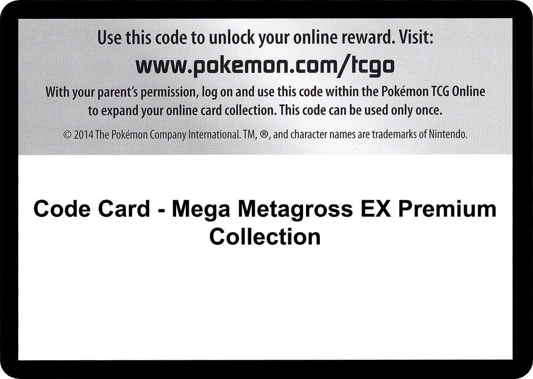 Code Card - Mega Metagross EX Premium Collection [PHF]