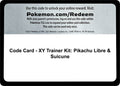 Code Card - XY Trainer Kit: Pikachu Libre & Suicune [PR]