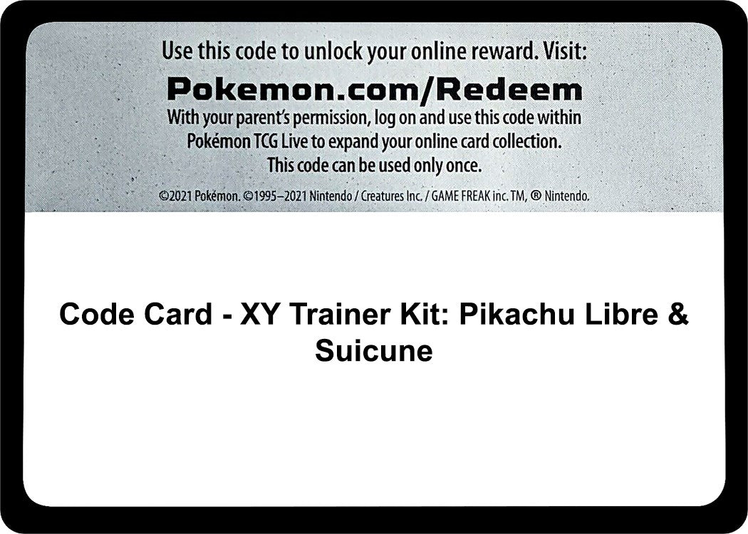 Code Card - XY Trainer Kit: Pikachu Libre & Suicune [PR]