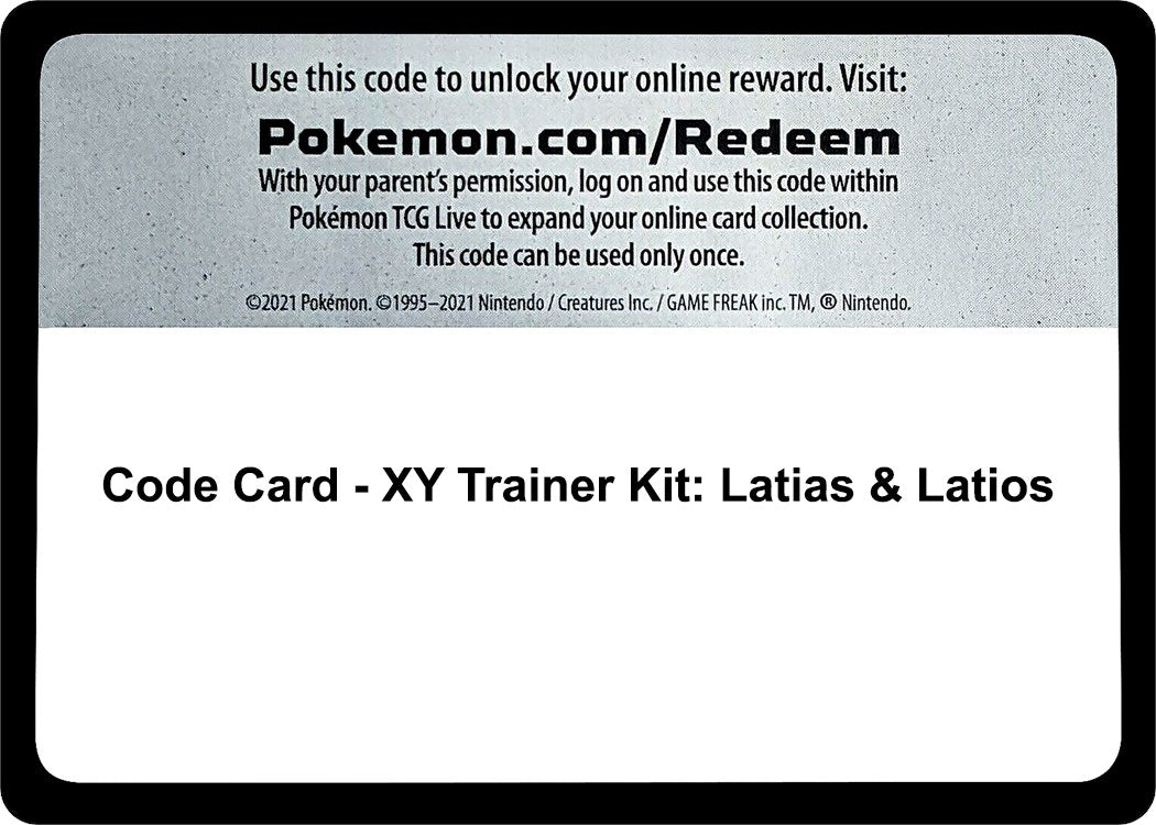 Code Card - XY Trainer Kit: Latias & Latios [PR]