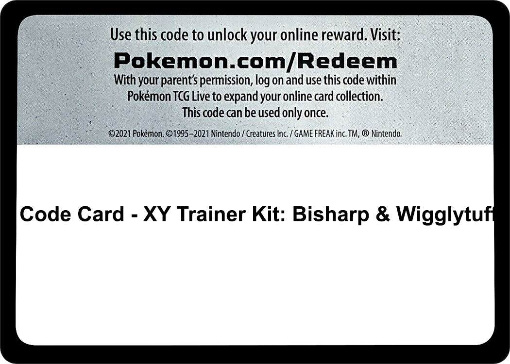 Code Card - XY Trainer Kit: Bisharp & Wigglytuff [PR]