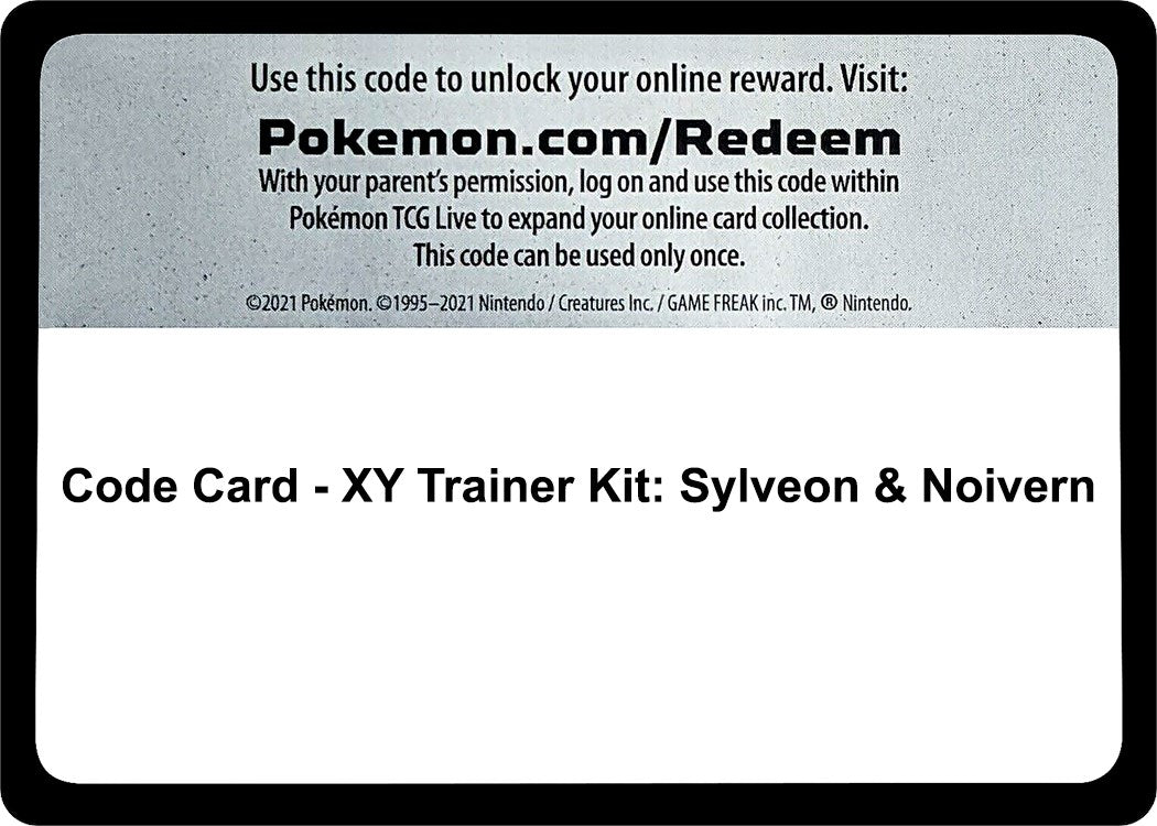 Code Card - XY Trainer Kit: Sylveon & Noivern [PR]