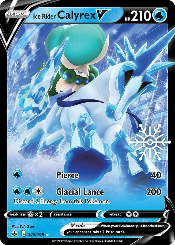 Ice Rider Calyrex V - 045/198 (Holiday Calendar) [MCAP - 045/198]