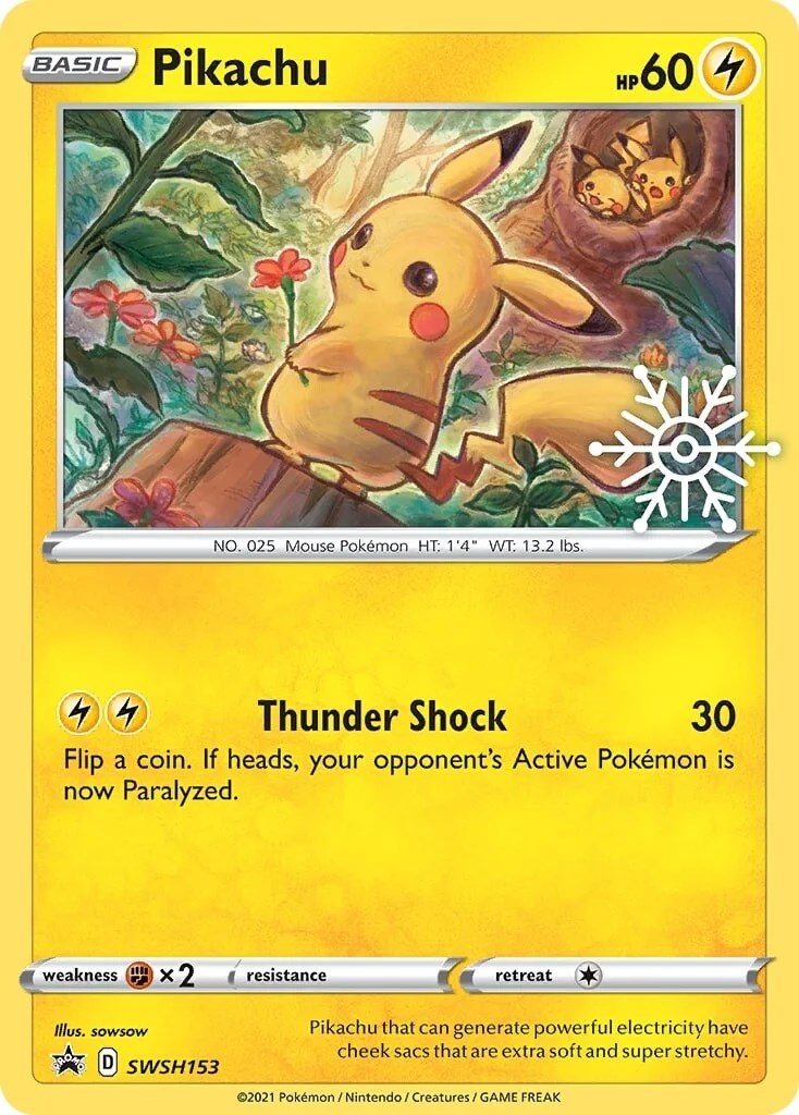 Pikachu - SWSH153 (Holiday Calendar) [SWSD - SWSH153]
