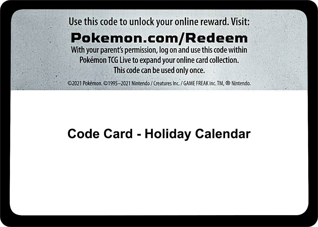 Code Card - Holiday Calendar [MCAP]