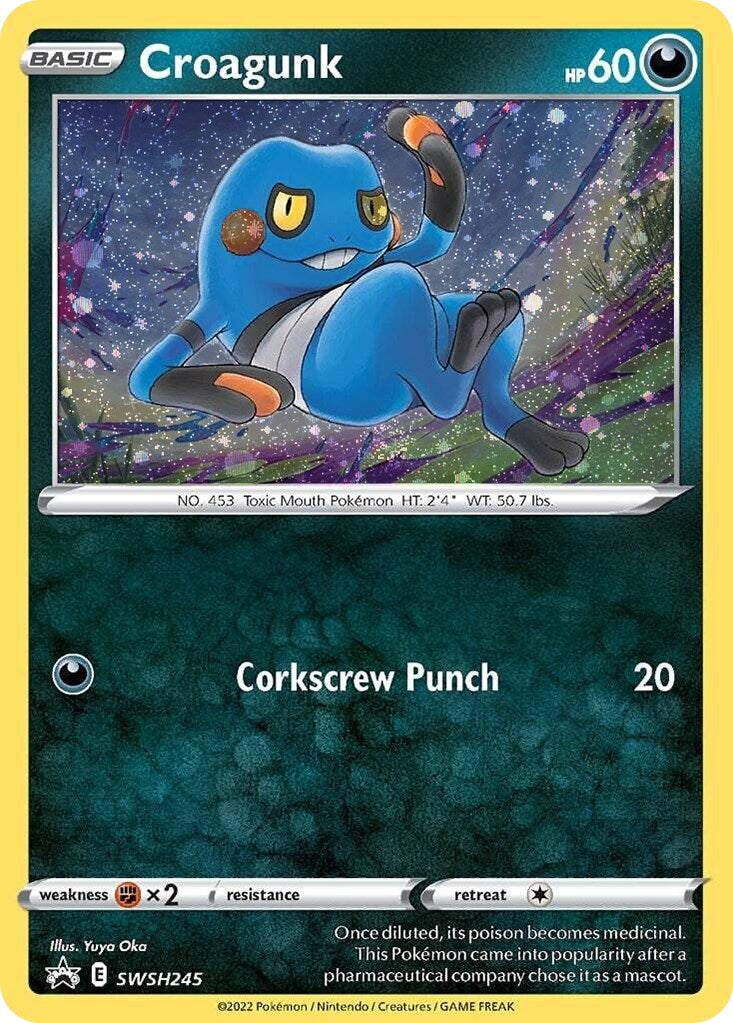 Croagunk - SWSH245 (Cosmos Holo) [SWSD - SWSH245]