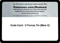 Code Card - V Forces Tin [Mew V] [MCAP]