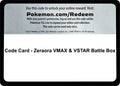 Code Card - Zeraora VMAX & VSTAR Battle Box [MCAP]