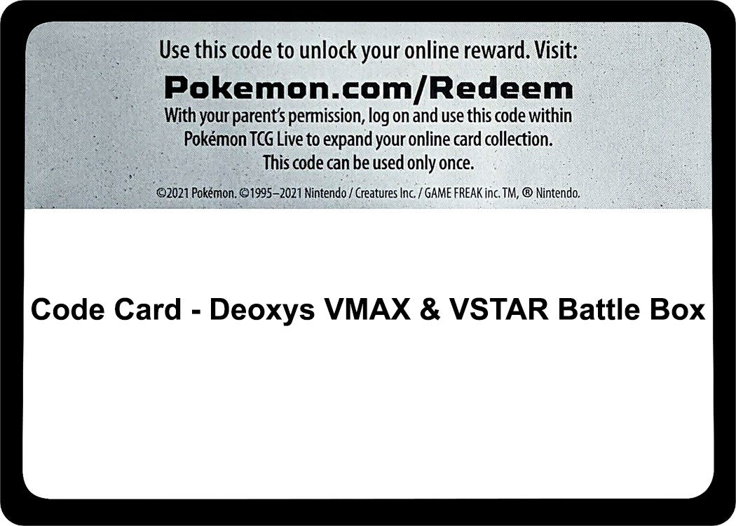 Code Card - Deoxys VMAX & VSTAR Battle Box [MCAP]