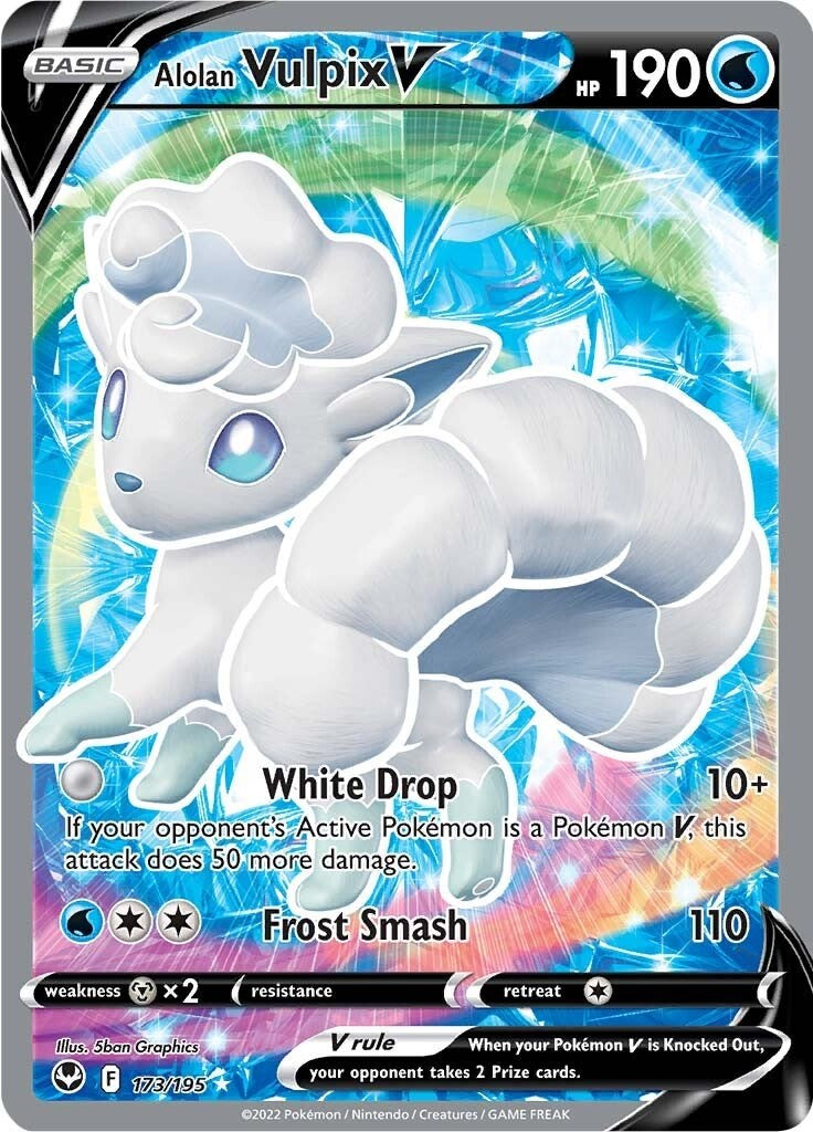 Alolan Vulpix V (Full Art) [SWSH12 - 173/195]