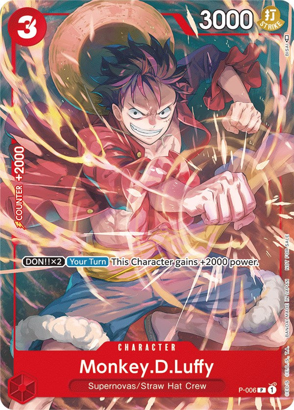 Monkey.D.Luffy - P-006 (Tournament Pack Vol. 1) [OP-PR - P-006]