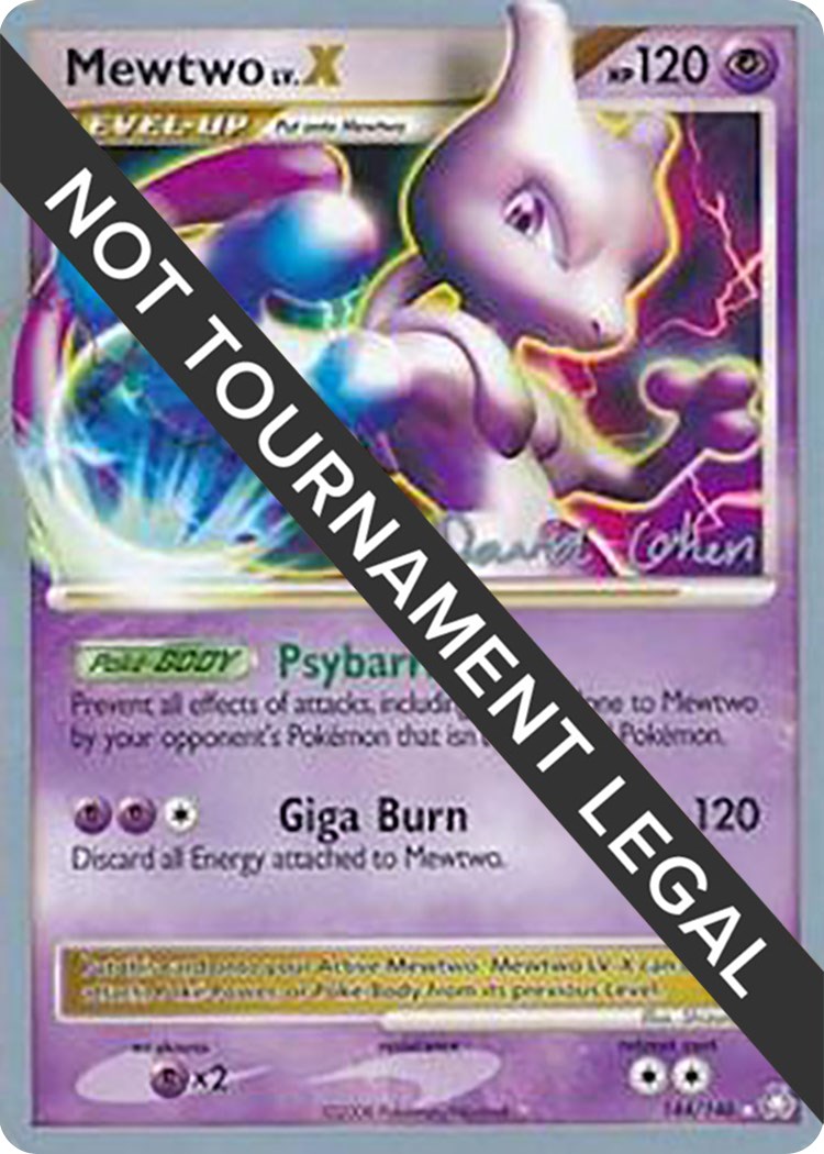 Mewtwo LV.X - 2009 (David Cohen) [WCD - 144/146]