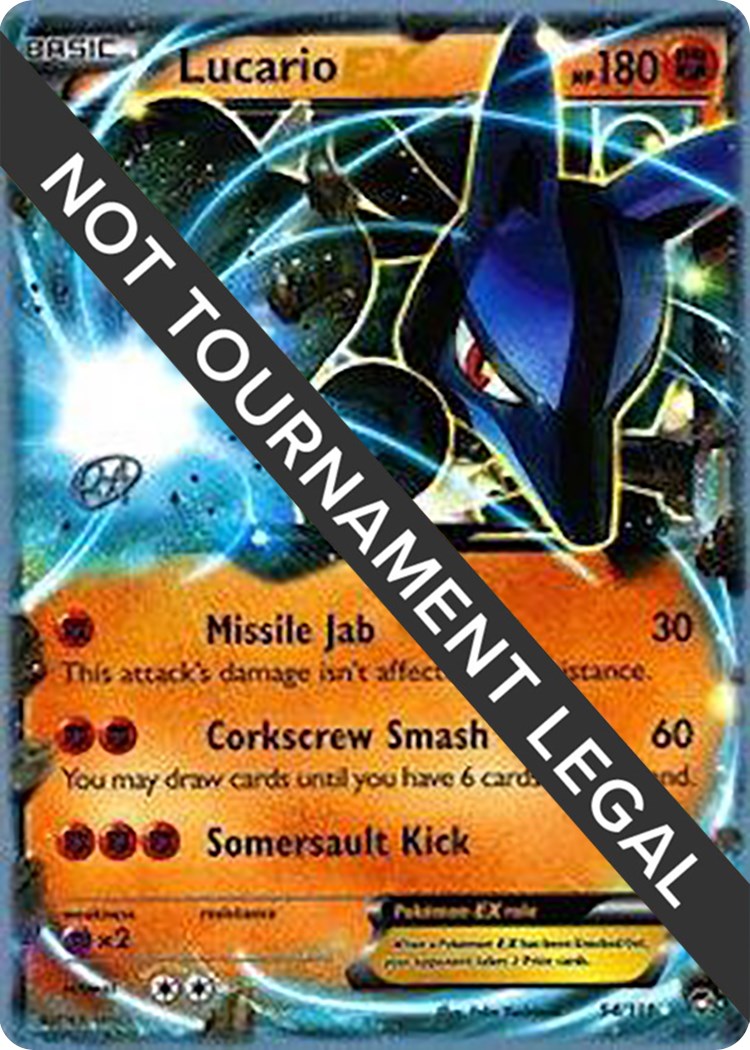 Lucario EX - 2015 (Rowan Stavenow) [WCD - 54/111]