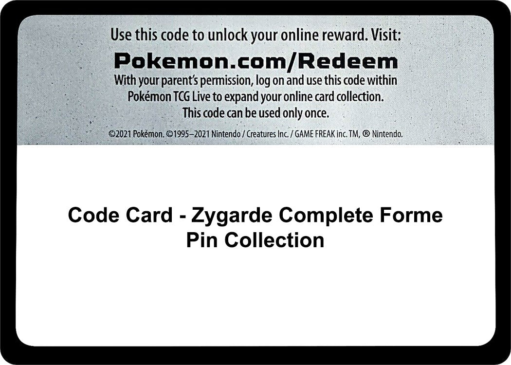 Code Card - Zygarde Complete Forme Pin Collection [SM01]