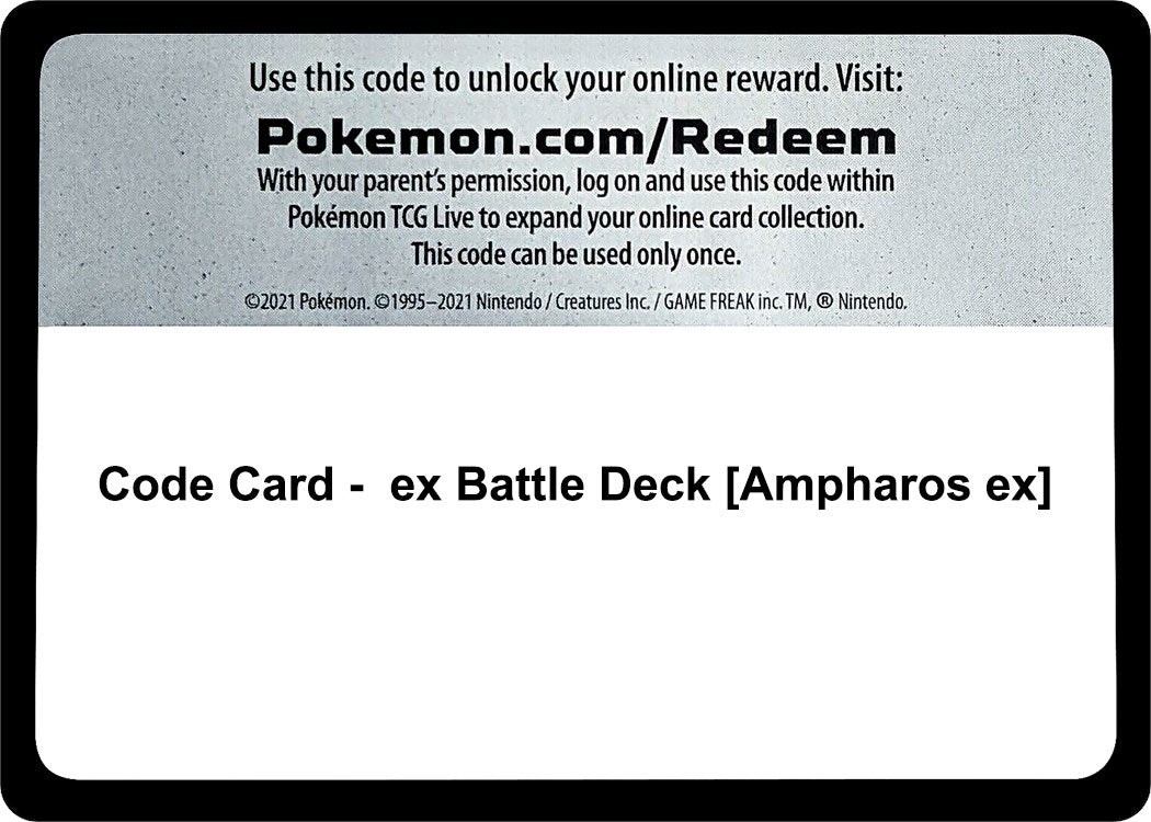 Code Card - ex Battle Deck [Ampharos ex] [MCAP]