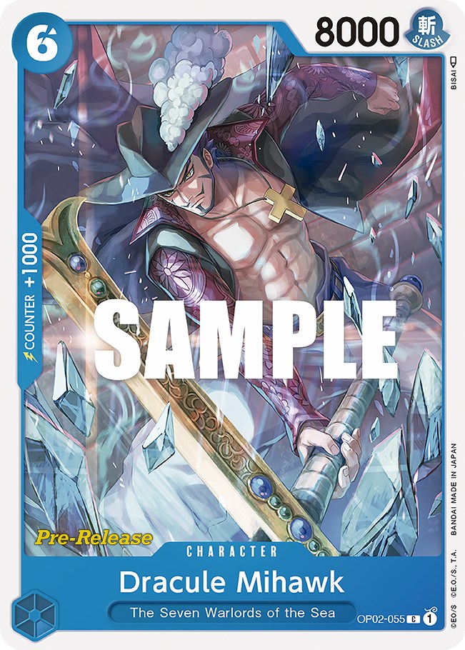 Dracule Mihawk [OP02 PRE - OP02-055]
