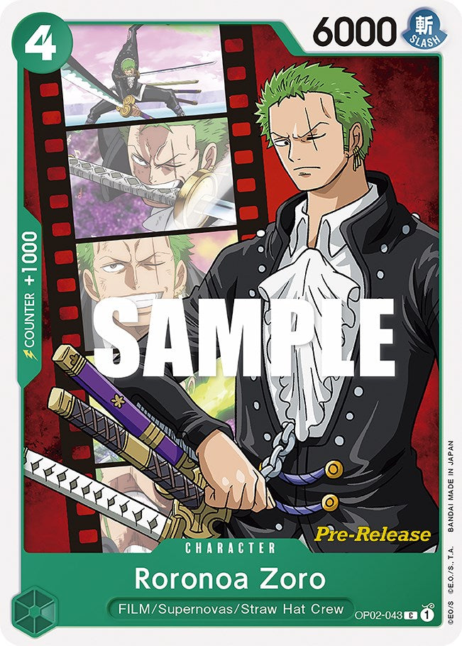 Roronoa Zoro [OP02 PRE - OP02-043]