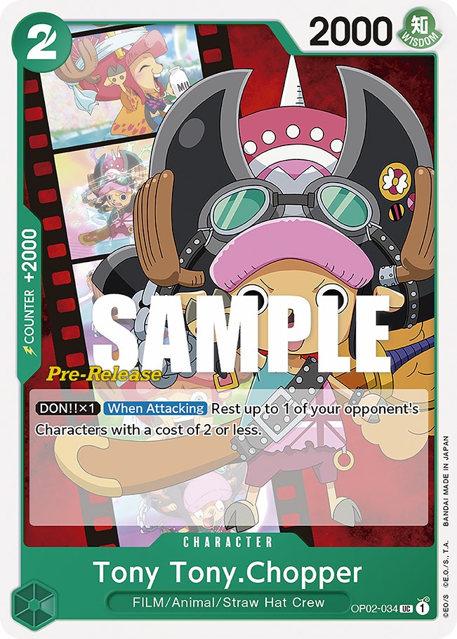 Tony Tony.Chopper [OP02 PRE - OP02-034]