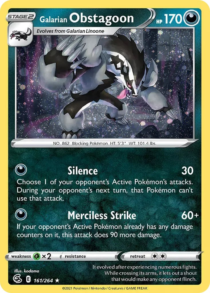 Galarian Obstagoon (Cosmos Holo) [MCAP - 161/264]
