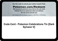 Code Card - Pokemon Celebrations Tin [Dark Sylveon V] [WCD]