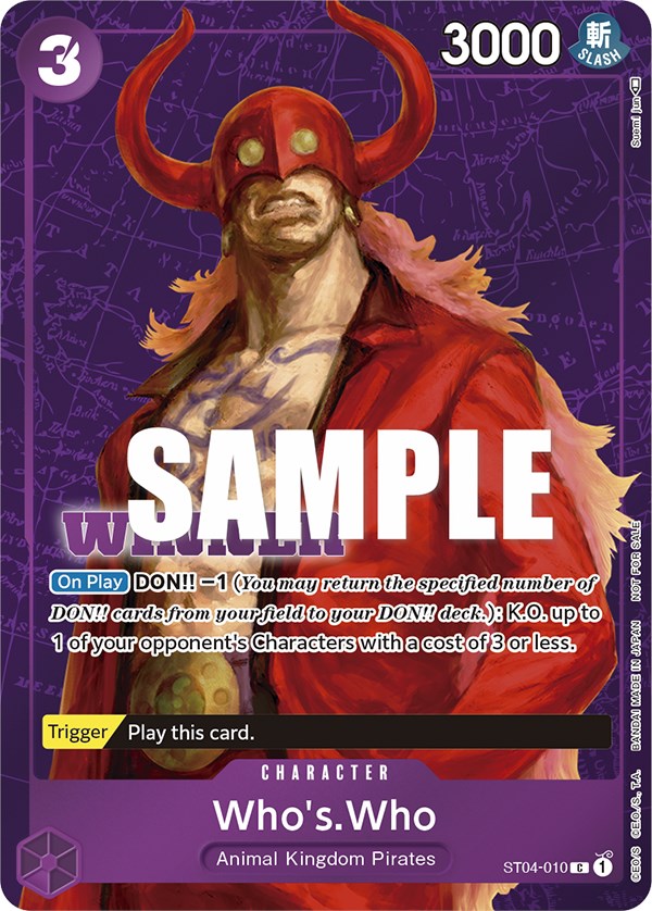 Who's.Who (Tournament Pack Vol. 3) [Winner] [OP-PR - ST04-010]