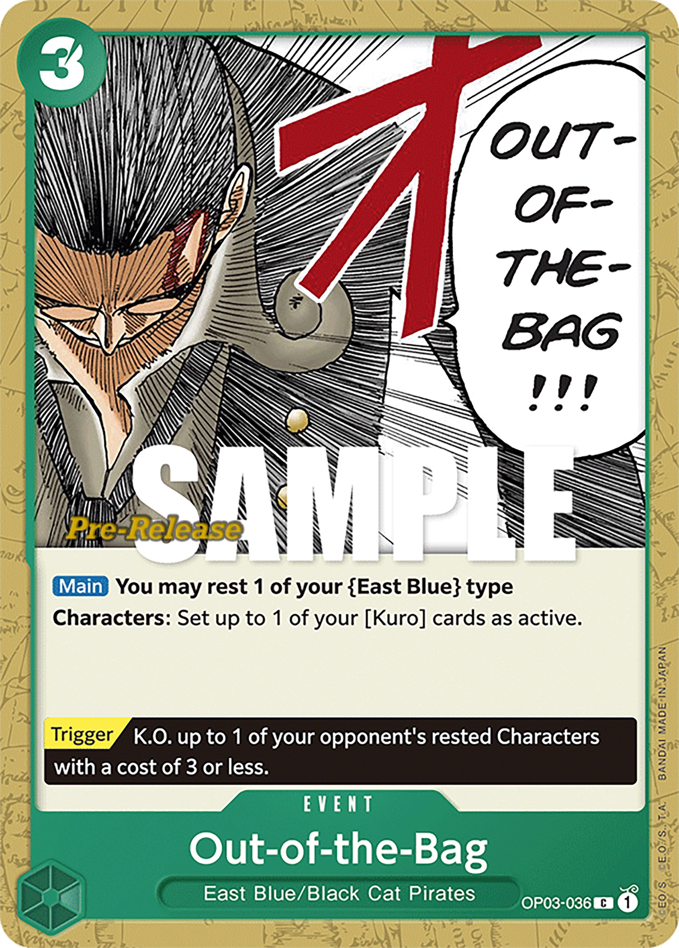 Out-of-the-Bag [OP03 PRE - OP03-036]
