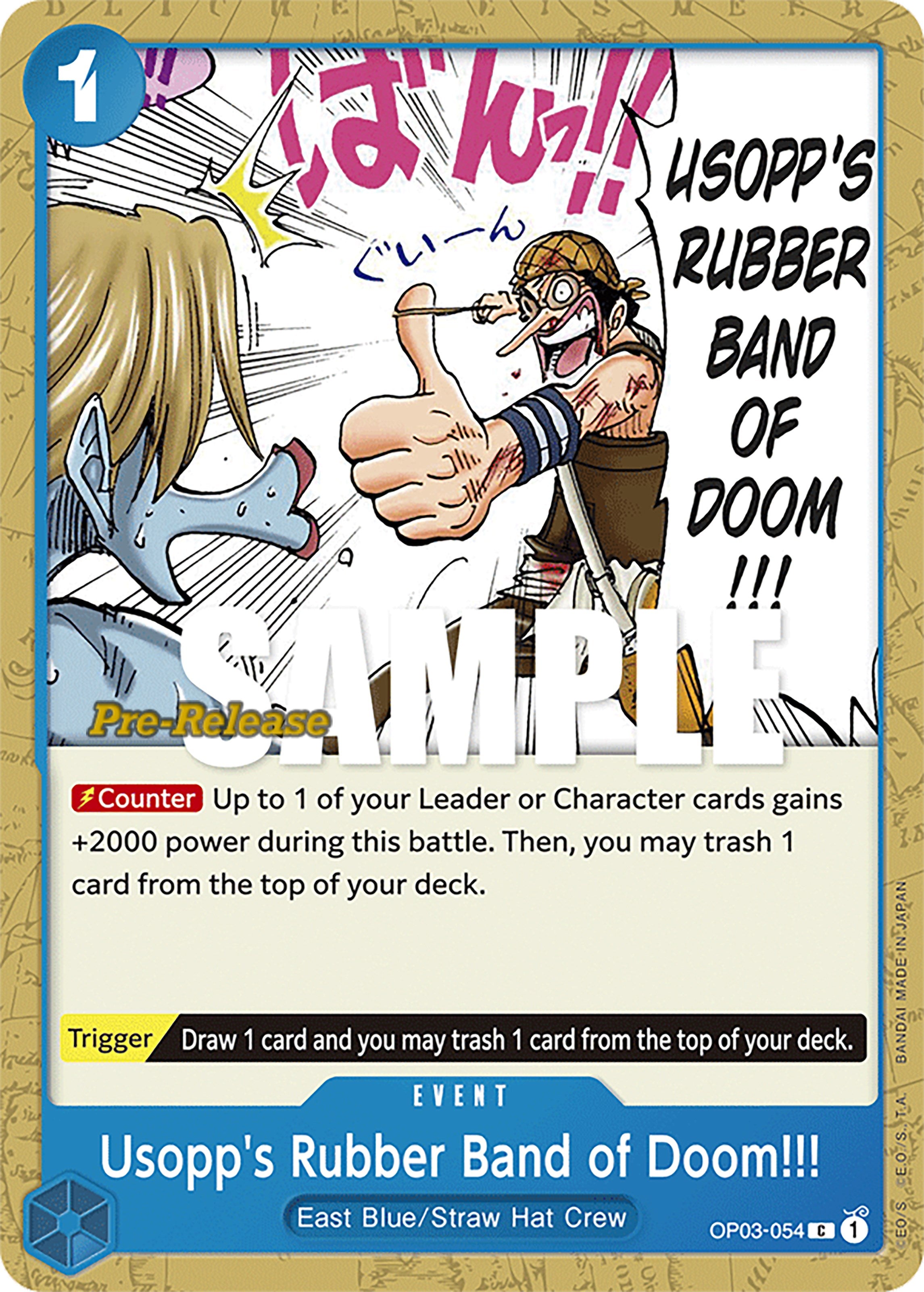 Usopp's Rubber Band of Doom!!! [OP03 PRE - OP03-054]