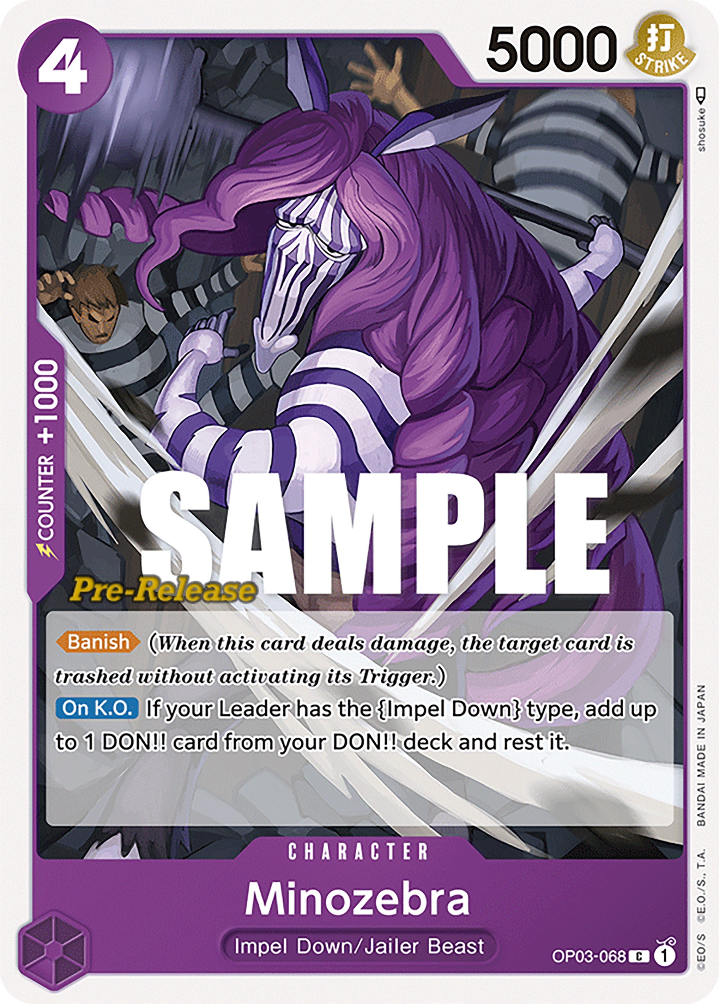 Minozebra [OP03 PRE - OP03-068]