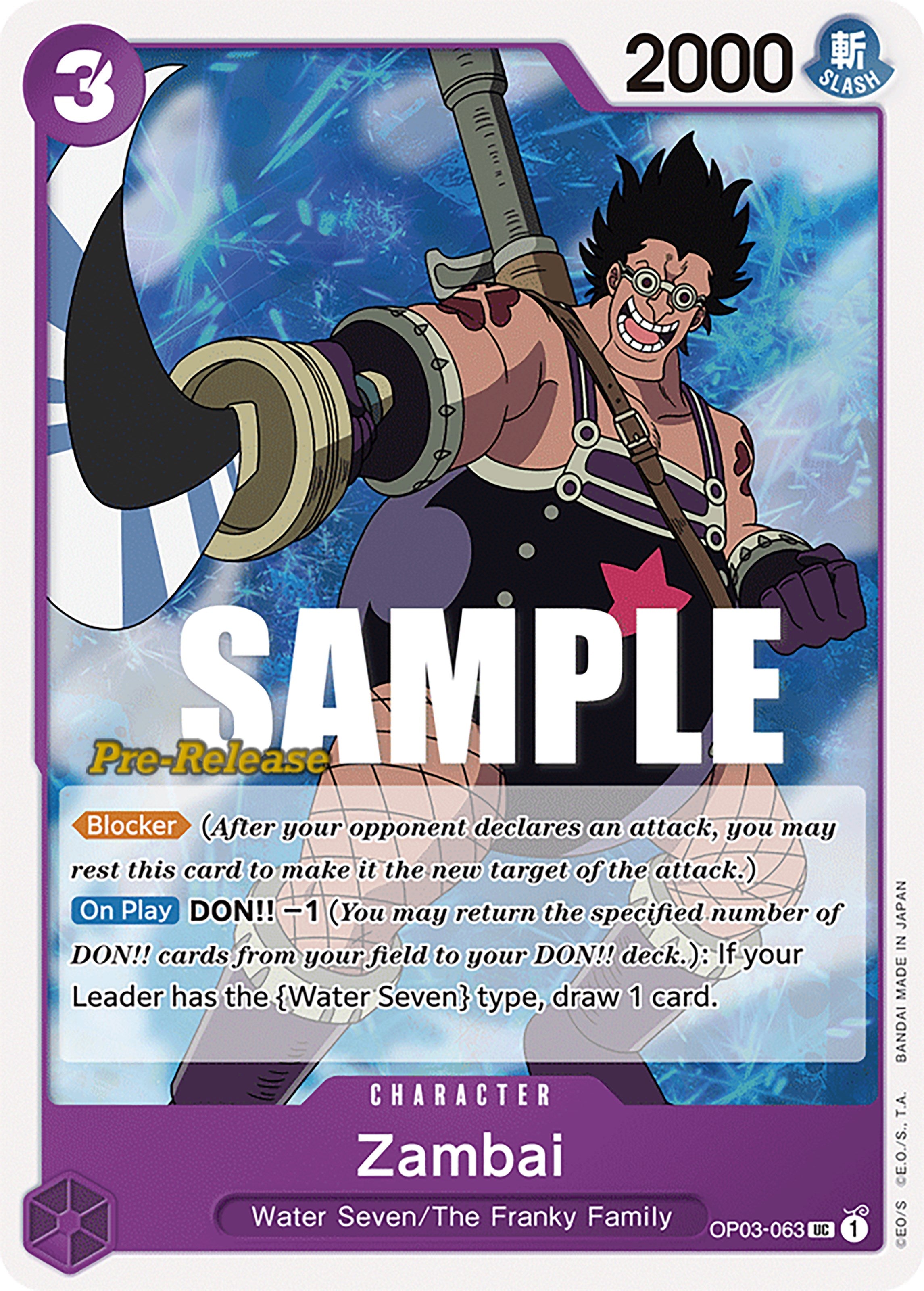 Zambai [OP03 PRE - OP03-063]