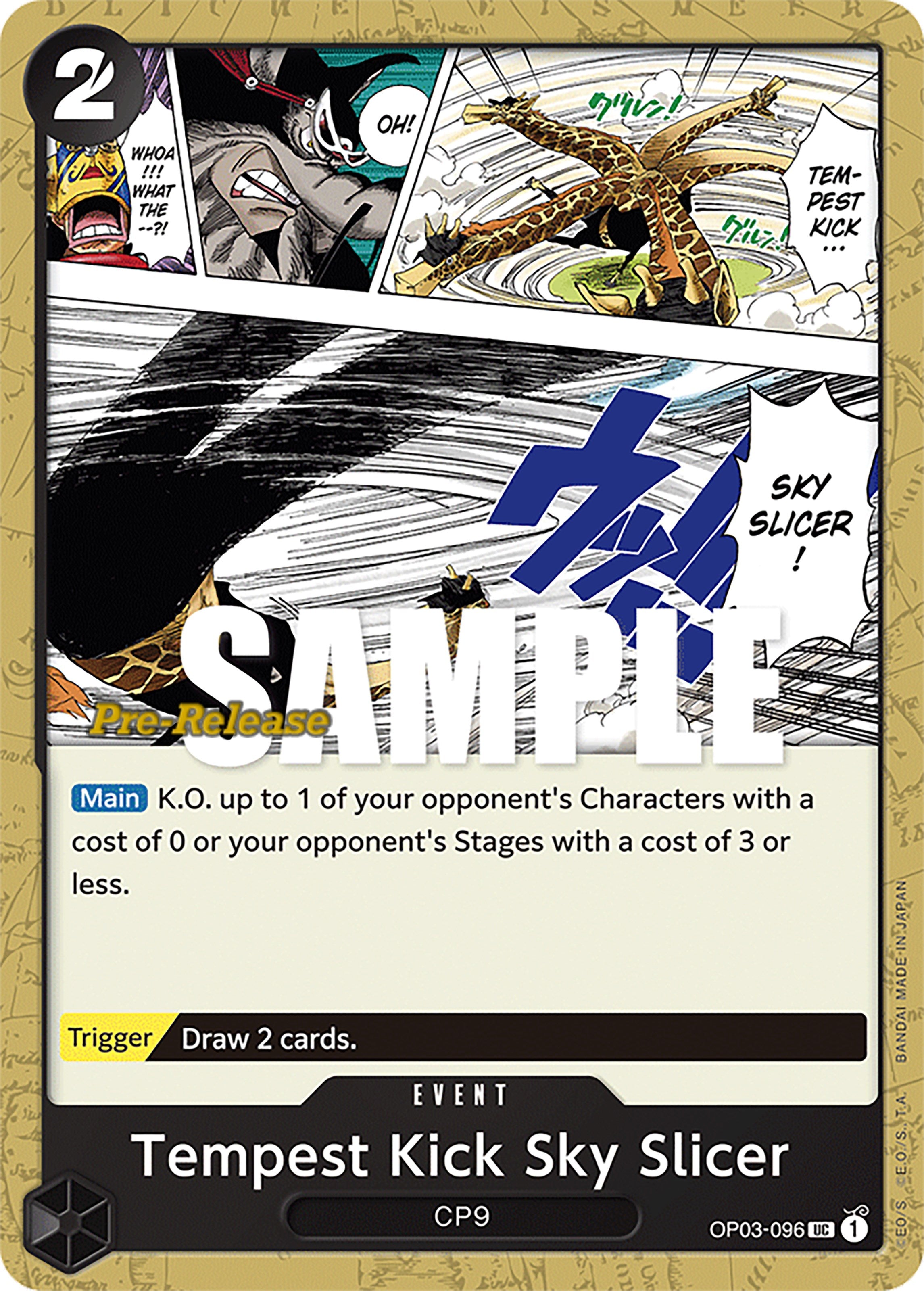 Tempest Kick Sky Slicer [OP03 PRE - OP03-096]