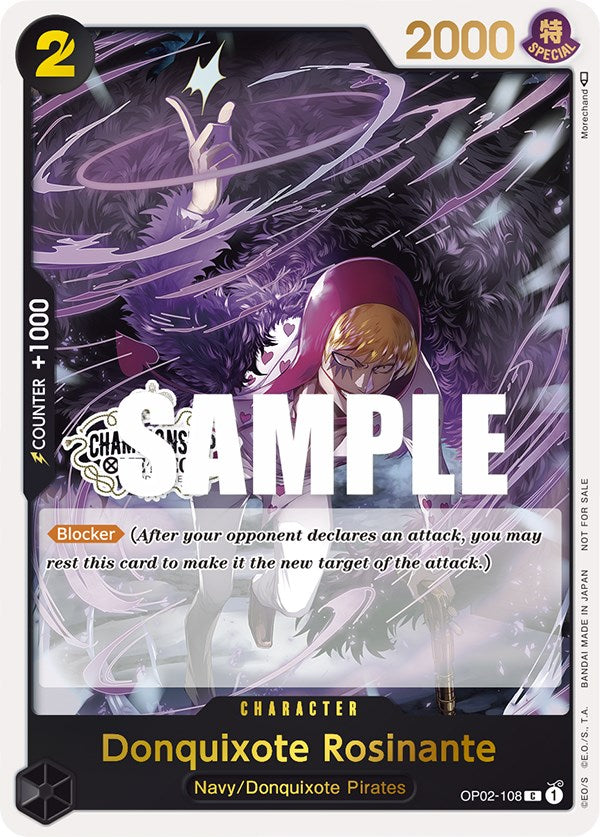 Donquixote Rosinante (Store Championship Participation Pack) [OP-PR - OP02-108]