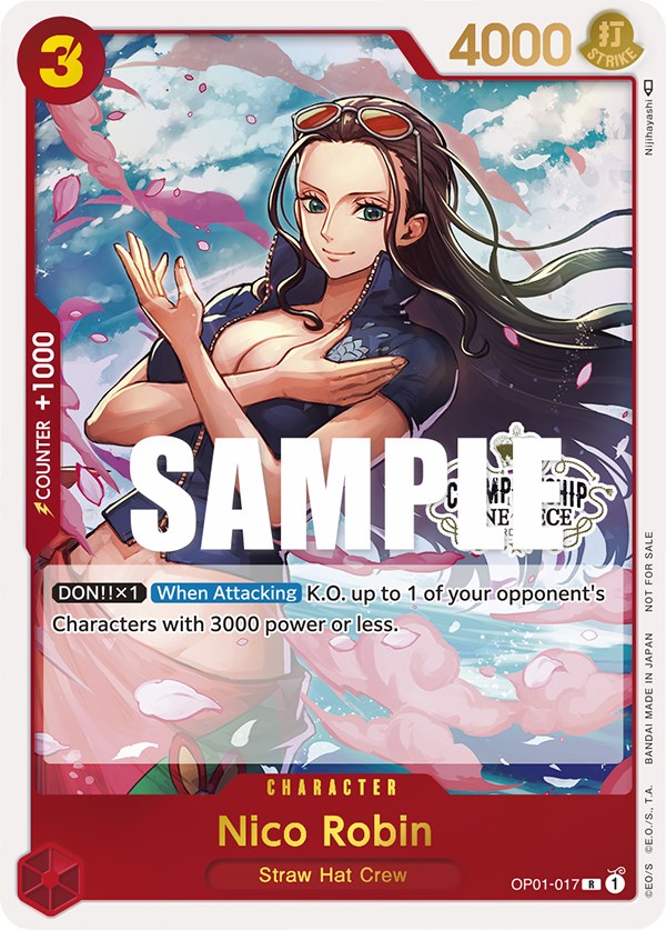 Nico Robin (Store Championship Participation Pack) [OP-PR - OP01-017]