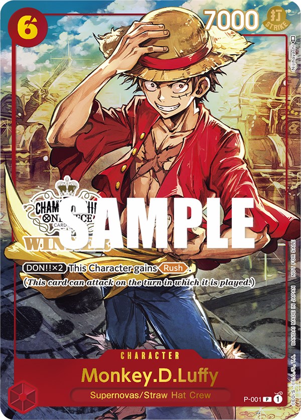 Monkey.D.Luffy (Store Championship Trophy Card) [OP-PR - P-001]