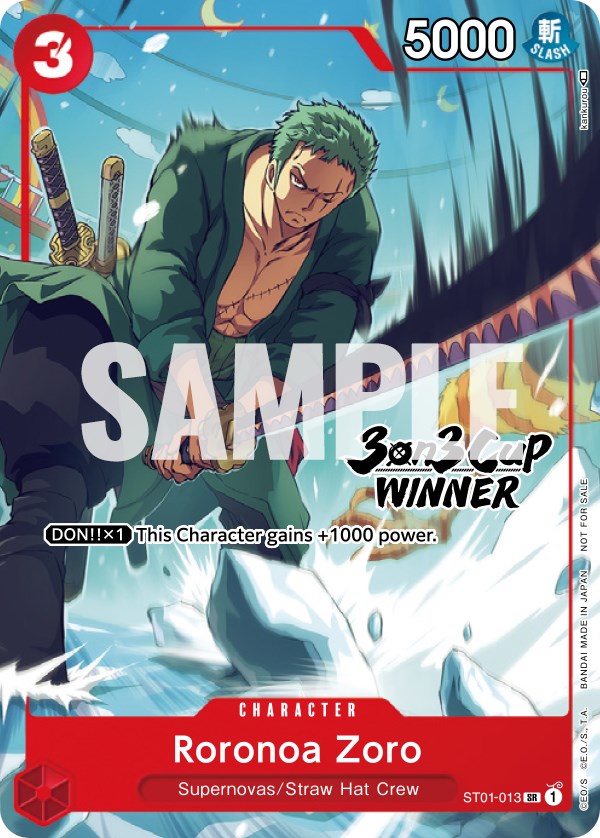 Roronoa Zoro (3-on-3 Cup) [Winner] [OP-PR - ST01-013]