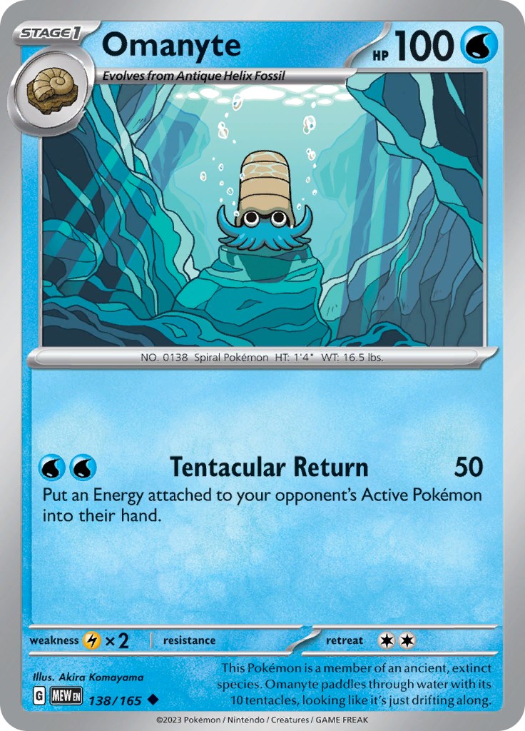 Omanyte - 138/165 [MEW - 138/165]