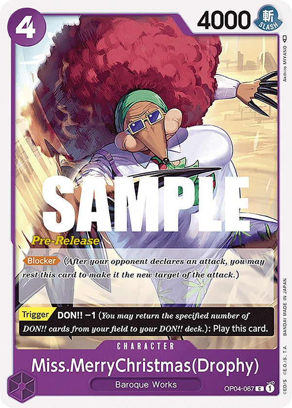Miss.MerryChristmas(Drophy) [OP04 PRE - OP04-067]
