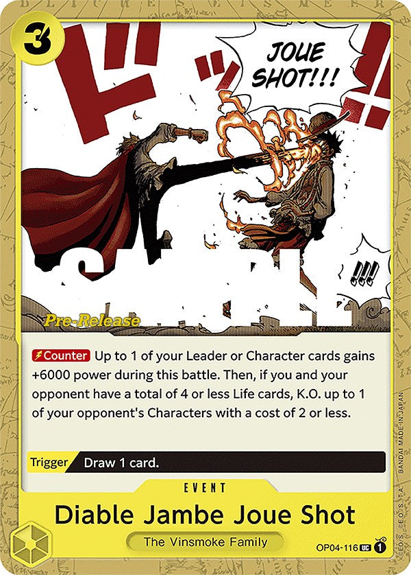 Diable Jambe Joue Shot [OP04 PRE - OP04-116]