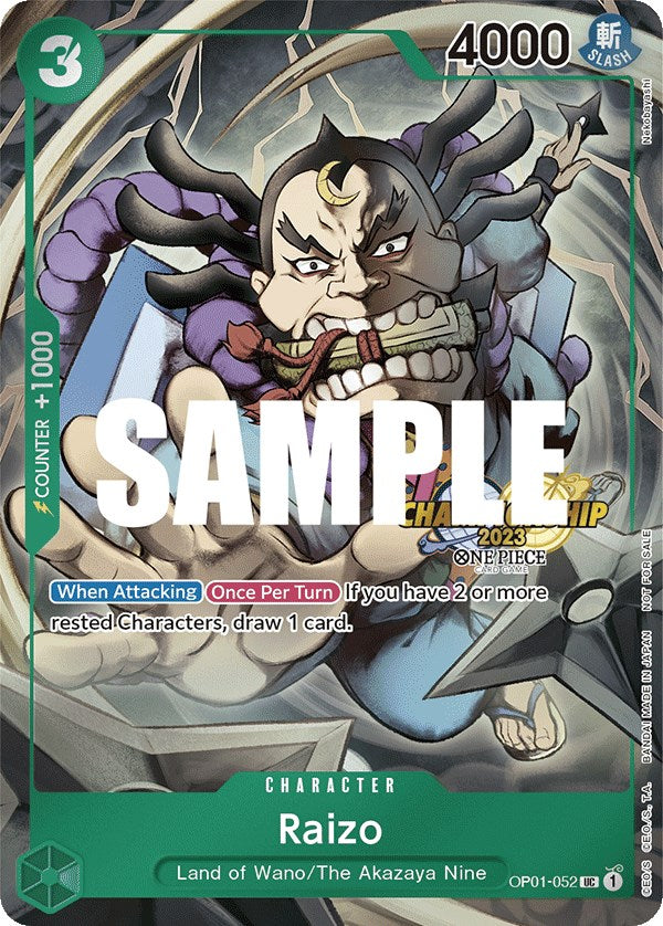 Raizo (CS 2023 Event Pack) [OP-PR - OP01-052]