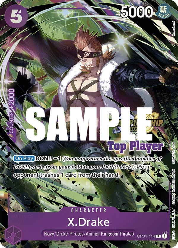 X.Drake (CS 2023 Top Players Pack) [OP-PR - OP01-114]