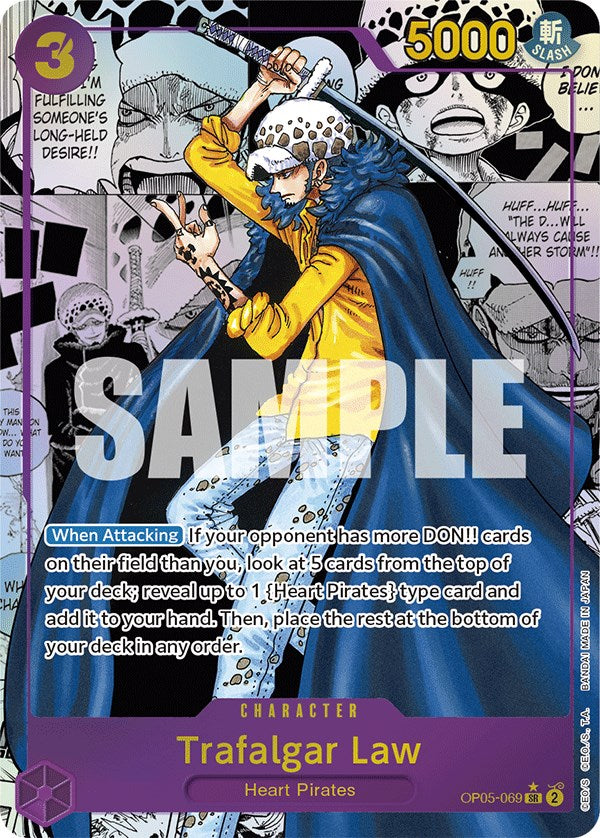 Trafalgar Law (069) (Alternate Art) (Manga) [OP05 - OP05-069]