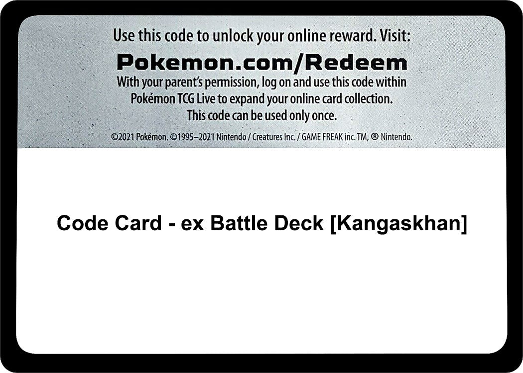 Code Card - ex Battle Deck [Kangaskhan] [MCAP]